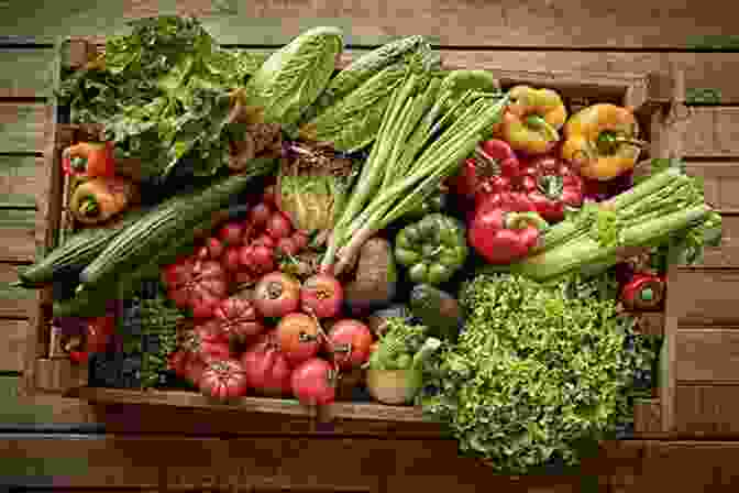 A Colorful Array Of Fresh Fruits And Vegetables Harvested From A Garden, Arranged In A Wooden Crate. Greek Revival From The Garden: Growing And Cooking For Life (Young Palmetto Books)