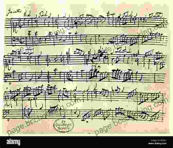 A Handwritten Manuscript Of Johann Sebastian Bach's Work, Showcasing Intricate Musical Notes And Annotations Stories Of Great Musicians (Illustrated)