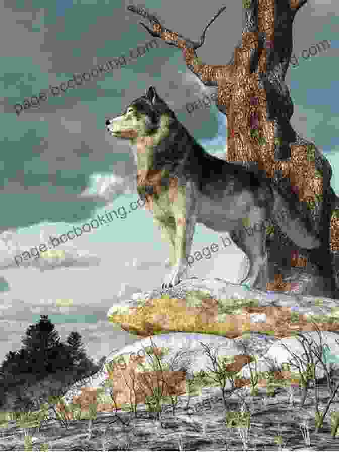 A Lone Wolf Dog Stands On A Hilltop, Overlooking A Vast Forest. Diary Of A Minecraft Lone Wolf (Dog) 2: Unofficial Minecraft Diary For Kids Teens Nerds Adventure Fan Fiction (Skeleton Steve Diaries Collection Dakota The Lone Wolf)