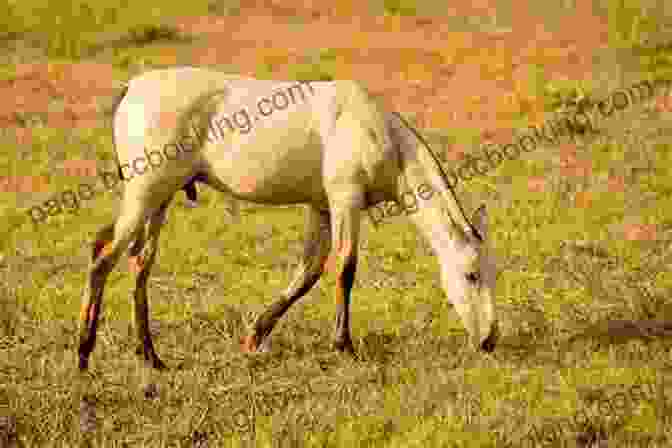 A Majestic Horse Grazing Peacefully In A Field, Symbolizing The Harmonious Connection Between Animals And Spirituality On A Hoof And A Prayer