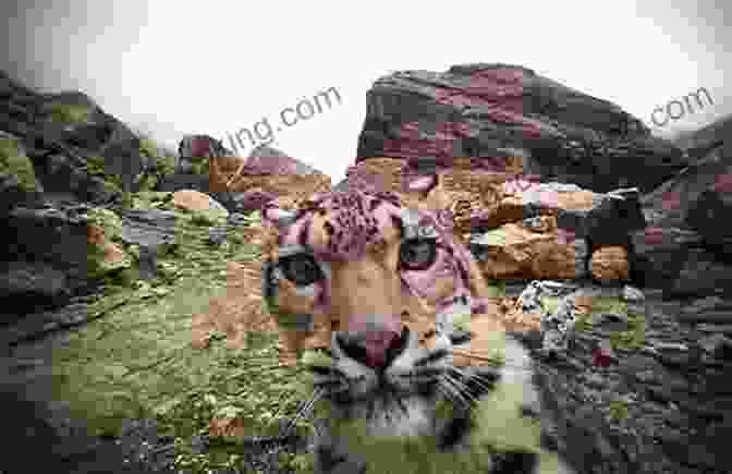A Snow Leopard Resting On A Rock In The Tibetan Mountains The Art Of Patience: Seeking The Snow Leopard In Tibet
