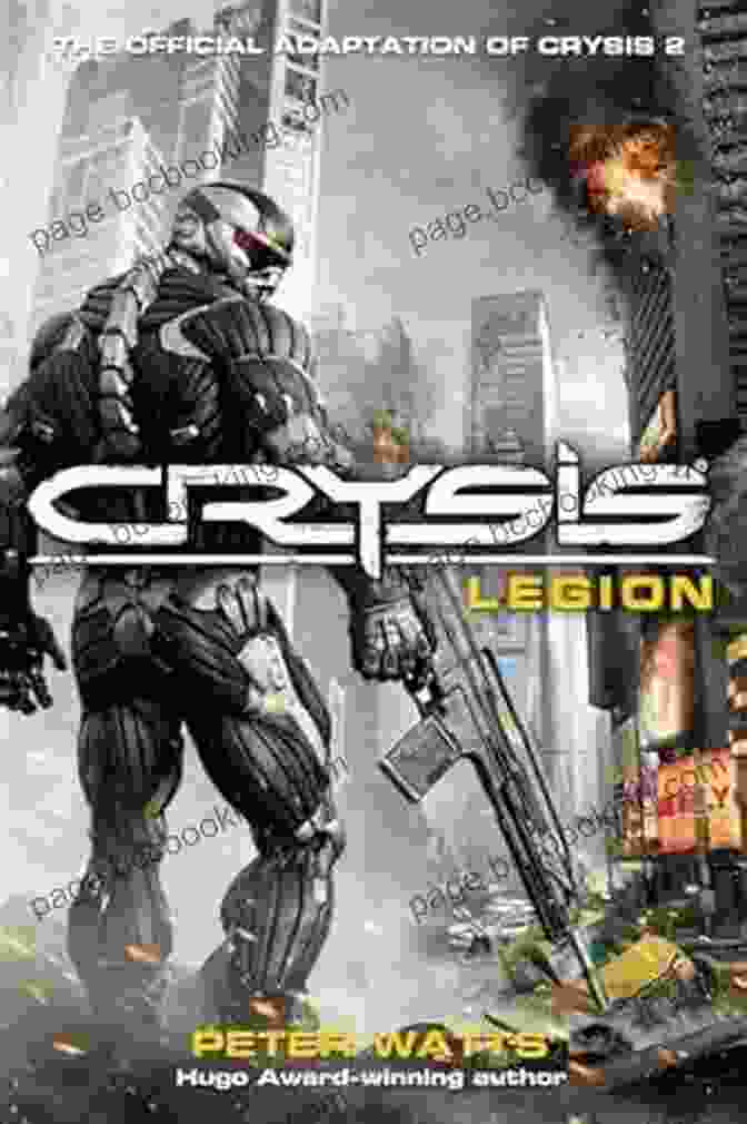 Crysis Legion Book Cover, Featuring A Close Up Of A Human Eye With A Crystalline Structure Growing Over It Crysis: Legion Peter Watts