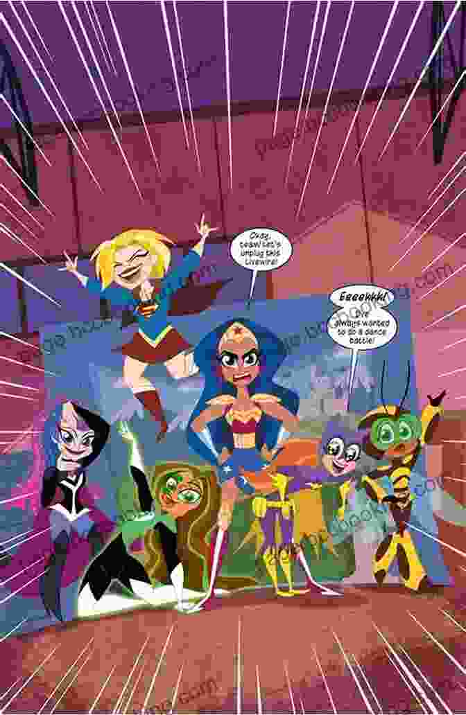 DC Super Hero Girls: Infinite Frenemies Book Cover Featuring Supergirl, Harley Quinn, Wonder Woman, And Poison Ivy DC Super Hero Girls: Infinite Frenemies #4