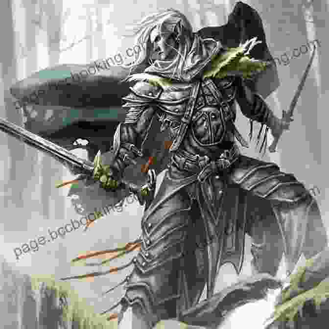 Drizzt Do'Urden And His Companions, Wulfgar, Bruenor Battlehammer, Catti Brie, And Regis, Stand Together In A Clearing, Their Weapons Drawn. The Legacy (The Legend Of Drizzt 7)