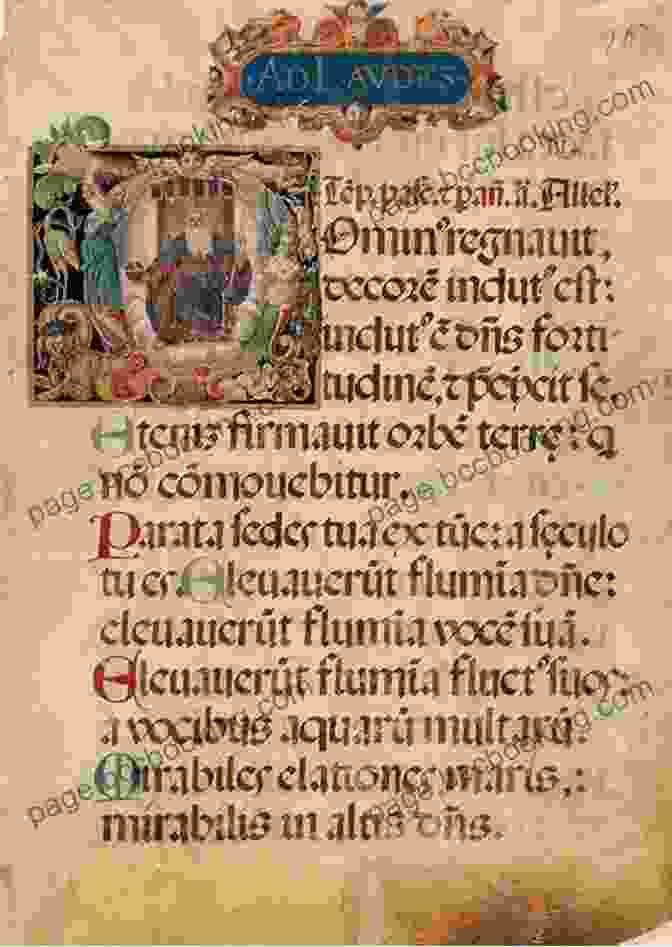 Exquisitely Illuminated Letter From A Medieval Manuscript, Featuring Intricate Scrollwork And Vibrant Colors. Masterpieces Of Illuminated Letters And BFree Downloads (Dover Pictorial Archive)