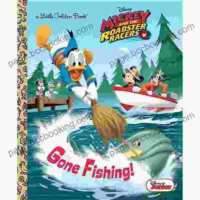 Gone Fishing Disney Junior Book Cover Gone Fishing (Disney Junior: Mickey And The Roadster Racers) (Little Golden Book)