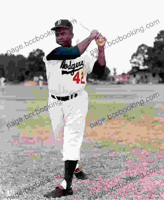 Jackie Robinson In A Brooklyn Dodgers Uniform FAME: Jackie Robinson Robert Schnakenberg