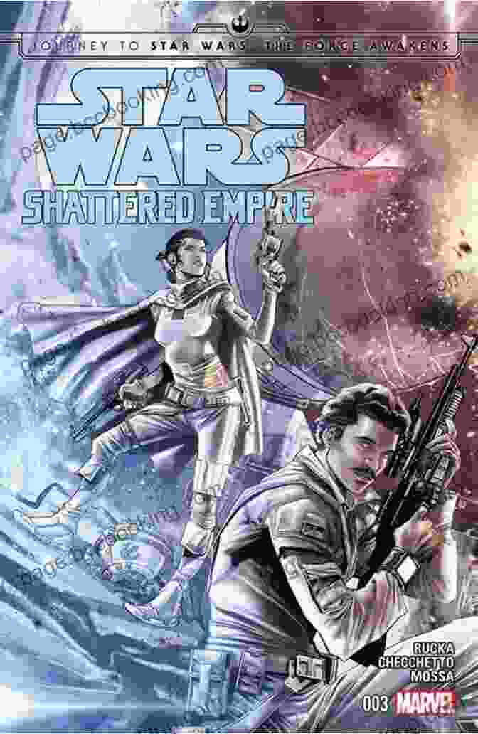 Shattered Empire Novel Cover Featuring Darth Vader's Helmet And The Millennium Falcon Journey To Star Wars: The Force Awakens Shattered Empire #4 (of 4)