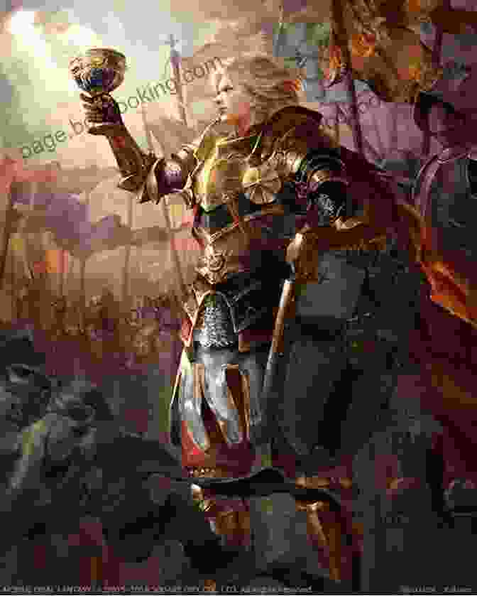 Sir Galahad, The Purest Knight, Holding Aloft The Holy Grail The Knights Of Camelot Volume 3