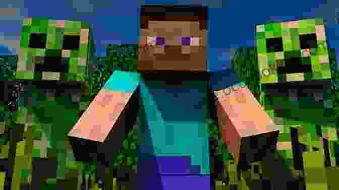 Steve And Creeper Laughing Together Diary Of Minecraft Steve And The Wimpy Creeper 3: Unofficial Minecraft For Kids Teens Nerds Adventure Fan Fiction Diary (Skeleton Fan Steve And The Wimpy Creeper)