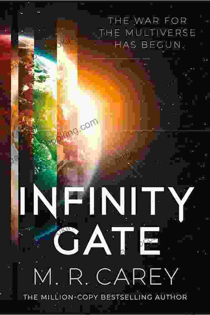 The Infinity Gate Book Cover, Featuring A Group Of People Standing In Front Of A Shimmering Portal, Surrounded By Swirling Galaxies And Cosmic Wonders. Virtual Light (Bridge Trilogy 1)