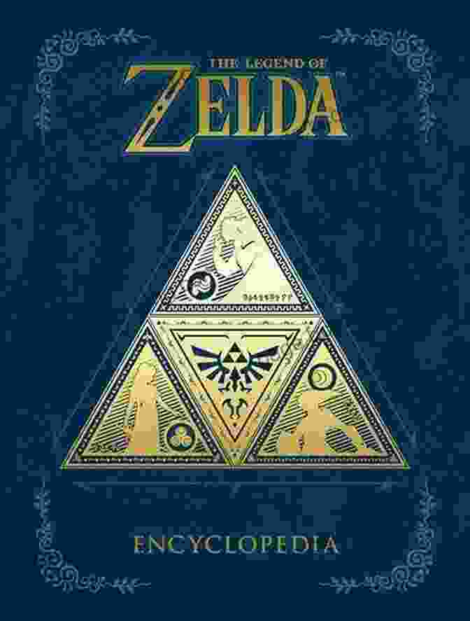 The Legend Of Zelda Encyclopedia Cover Art Featuring Link And Zelda Amidst Iconic Landmarks. The Legend Of Zelda Encyclopedia